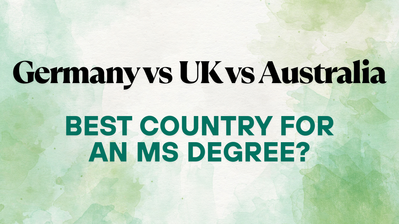 Germany vs UK vs Australia